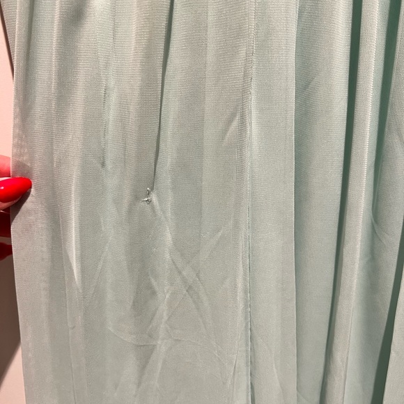 Aqua Blue Bridesmaid’s Lace Dress - Picture 7 of 8